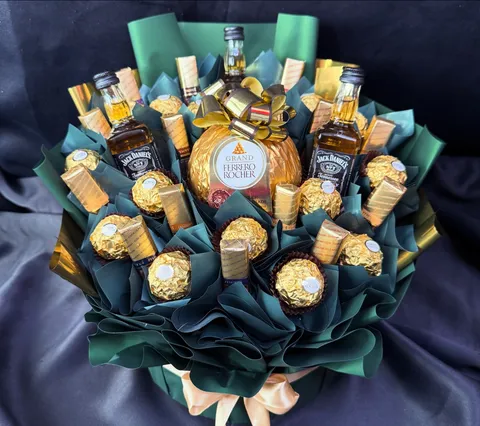 Elegancki bukiet z Jack Daniel's