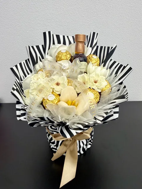 Słodki bukiet Zebra Gold